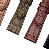 Bracelets en cuir cousus main - Alligator