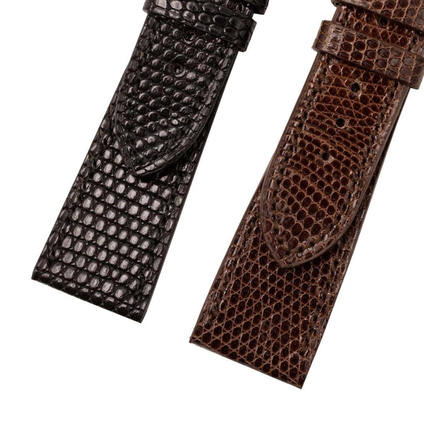 Bracelets en cuir cousus main - Lézard